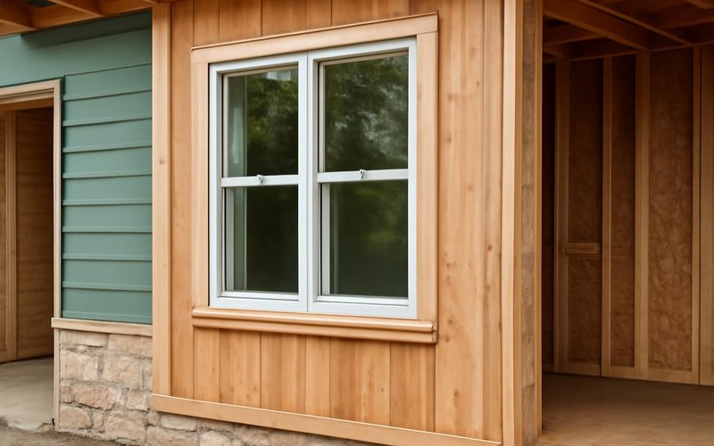 AI concept: Energy-rated windows on a new ADU