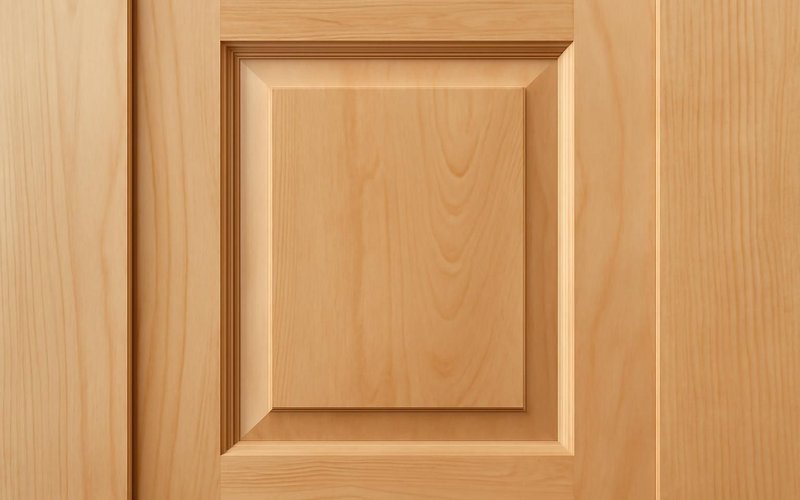 AI concept: Solid maple shaker door with a clear finish