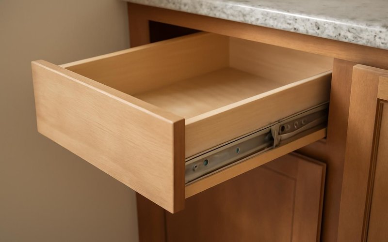 AI concept: Drawer on full-extension soft-close slides