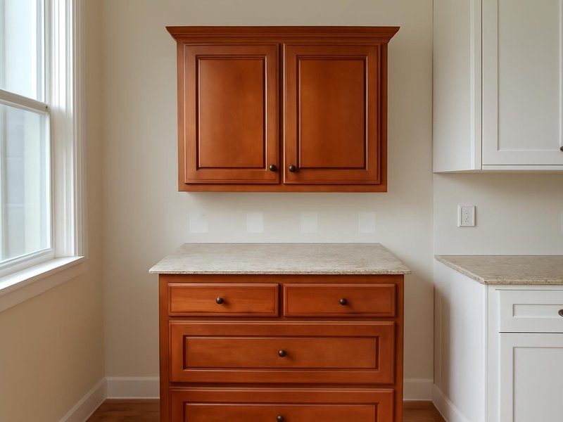 AI concept: Colonial, veneer plus drawers