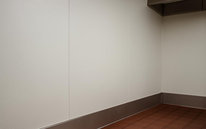 AI concept: FRP panels on a commercial kitchen wall