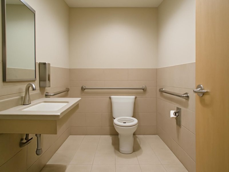 AI concept: Cafe remodel, ADA restroom