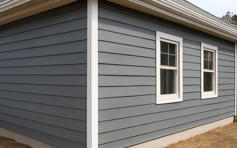 AI concept: Painted fiber cement siding at final walkthrough