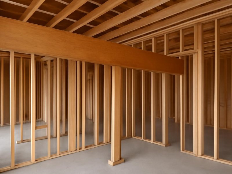 AI concept: Bearing wall, flush LVL beam