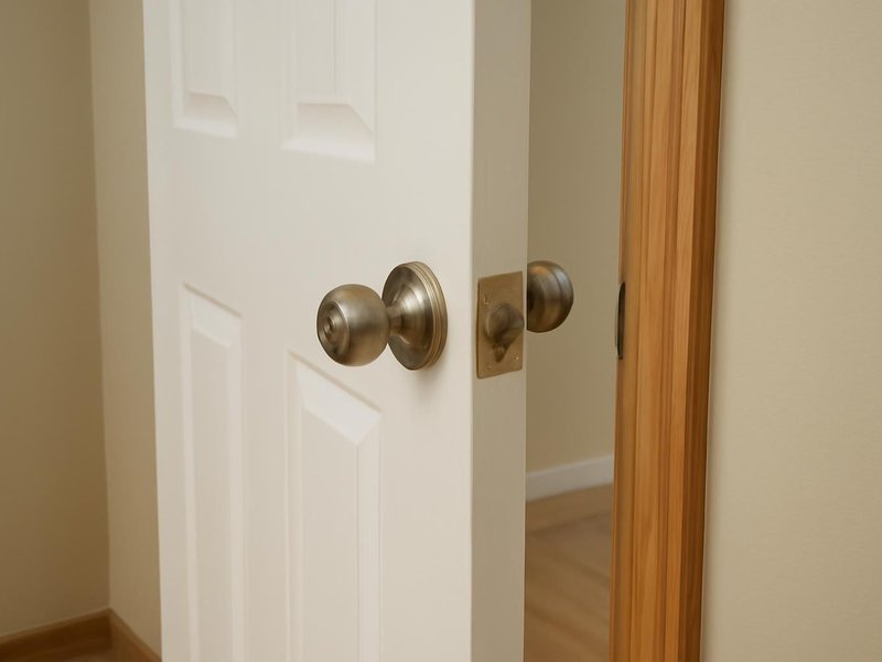 AI concept: Existing condition: interior door that would not latch