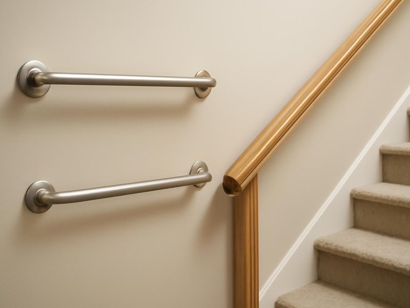 AI concept: Grab bars and a railing