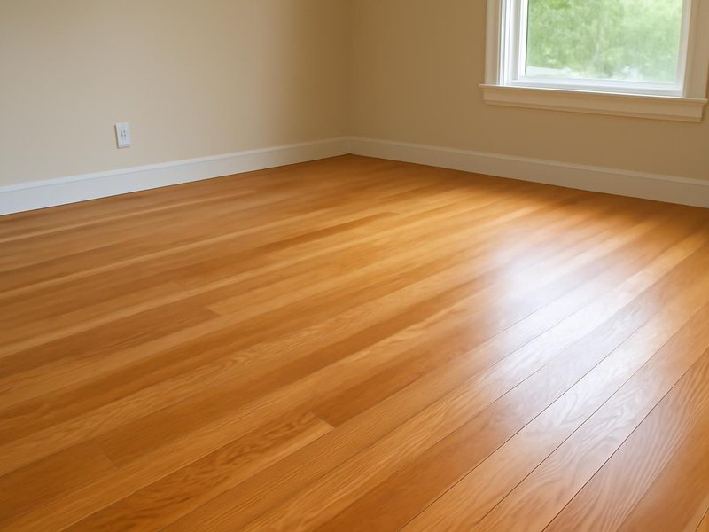 AI concept: Remodeled idea: red oak sanded and finished in a clear natural tone
