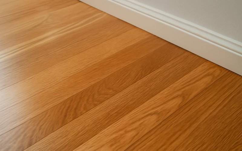 AI concept: Clear water-based finish on natural white oak