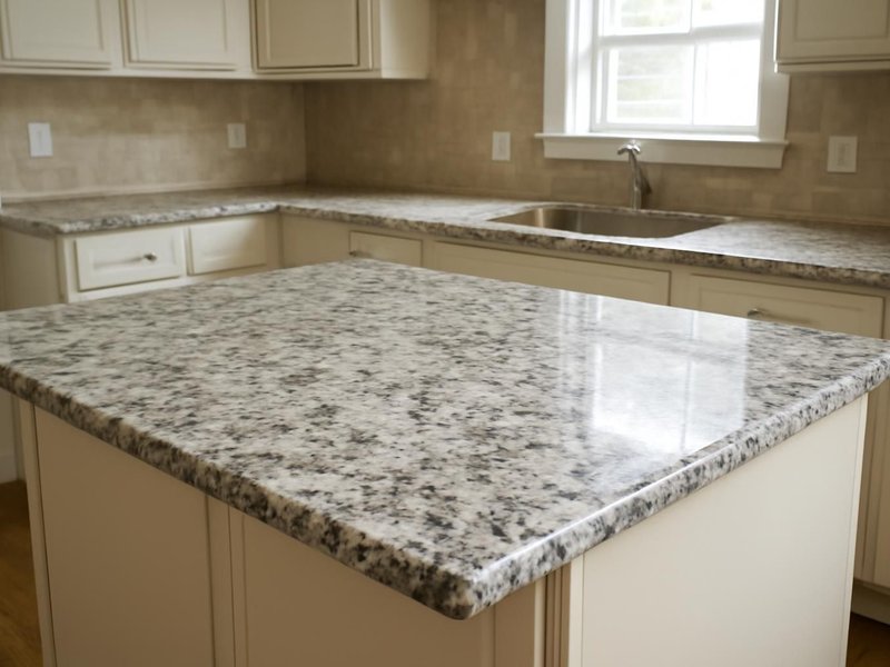 AI concept: Existing condition: dated speckled granite on a kitchen island