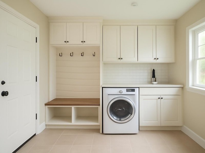 Mudroom laundry remodel