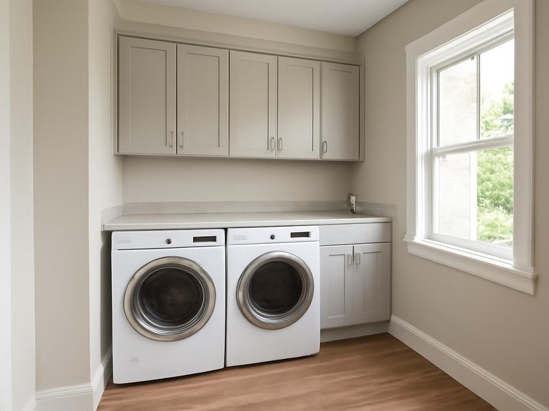 Laundry moved upstairs
