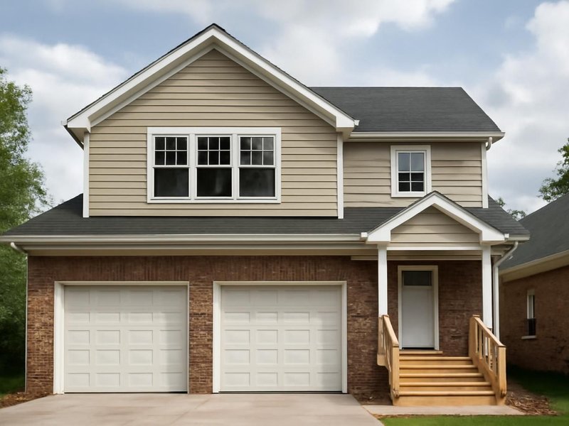Suite over a two-car garage