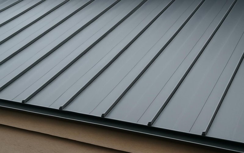 AI concept: 24 gauge standing seam steel panels