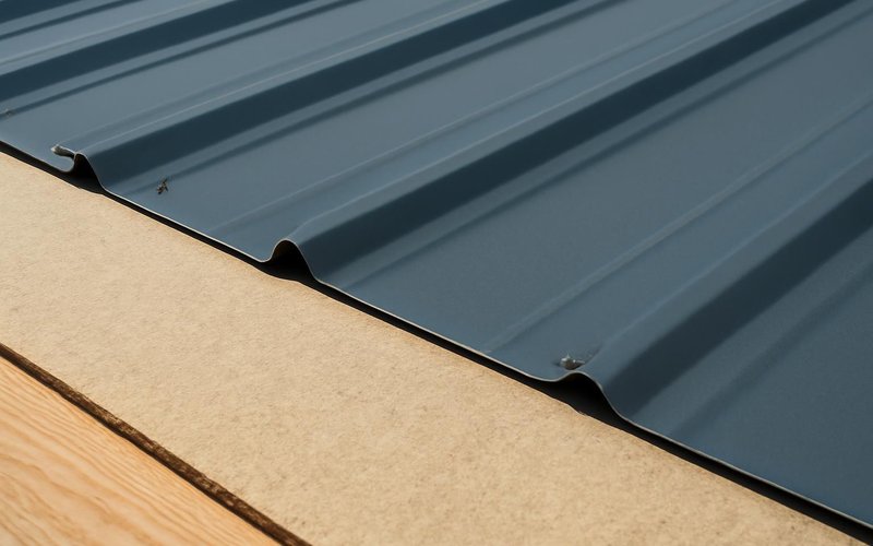 AI concept: High-temperature underlayment under metal panels