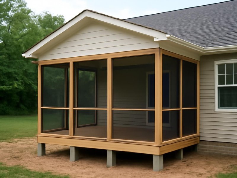 AI concept: New porch on footings