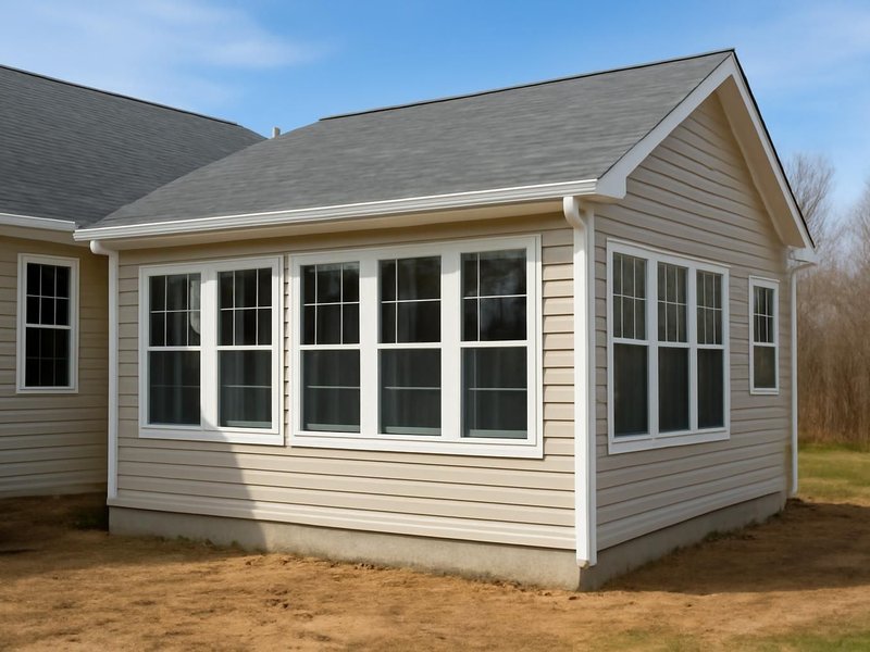 Family room addition, vinyl