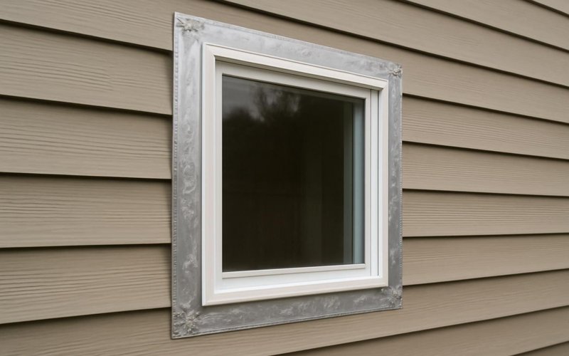 Window reflashed with self-adhered tape