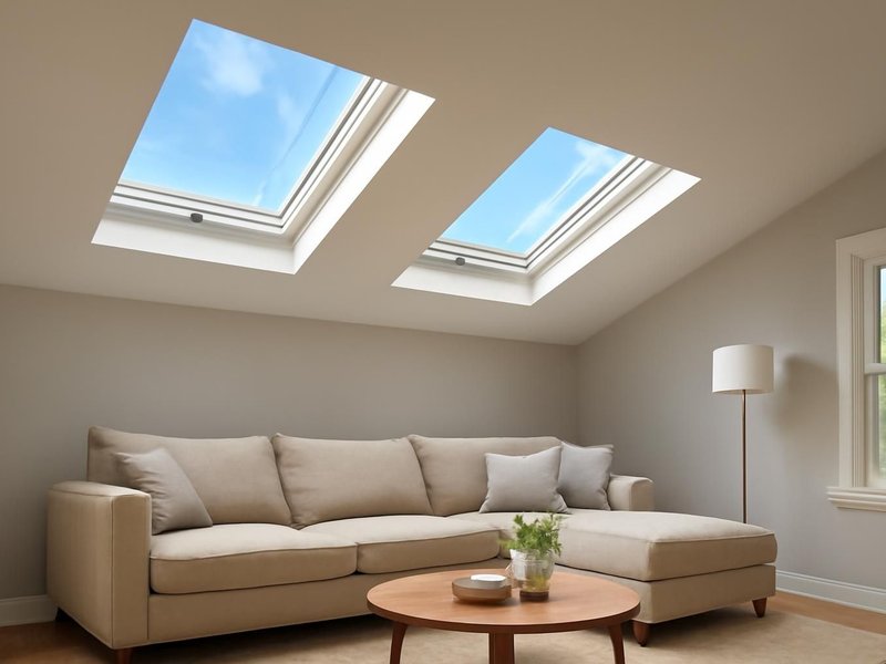After: two venting skylights over the seating area