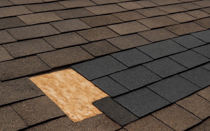 AI concept: Replacement shingles matched to an existing roof