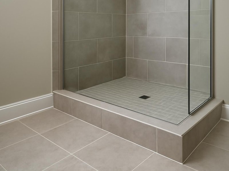 AI concept: Existing condition: raised shower curb that caught toes every morning