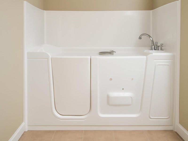 AI concept: Remodeled idea: therapy tub with jets, a heated seat and a new acrylic surround