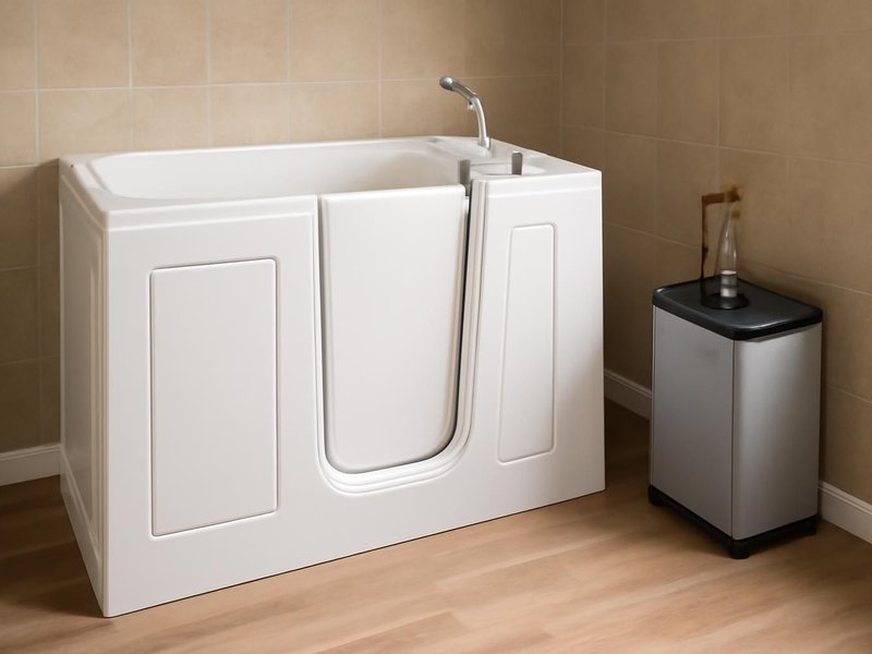 AI concept: Tub, heater and new floor