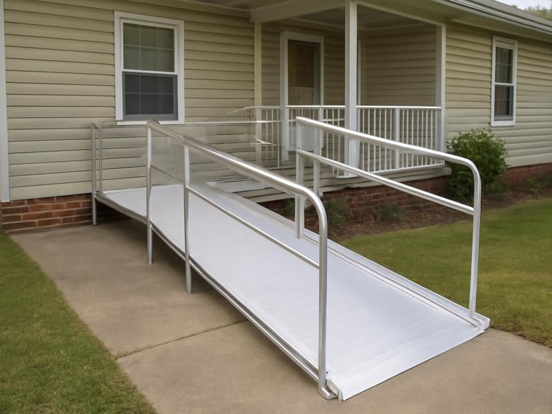 AI concept: Aluminum ramp, 16 feet