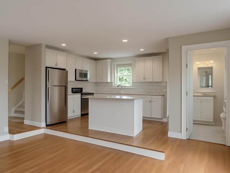 Split-level, kitchen and 2 baths