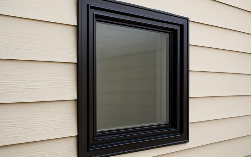 Andersen 100 Series composite window in a dark color