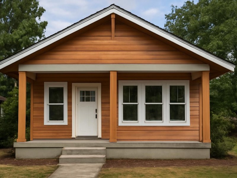 Bungalow, wood-clad full-frame