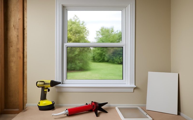 Homeowner testing a new window at the walkthrough